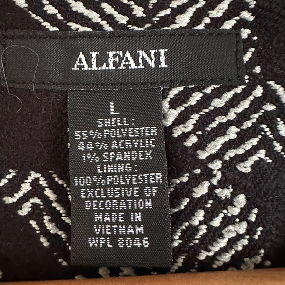 NWT! Alfani Prima houndstooth jacquard jacket. - Picture 6 of 9